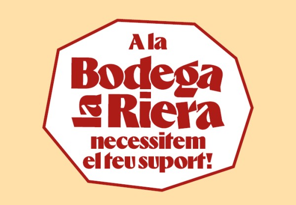A la Bodega la Riera necessitem el teu suport!'s header image
