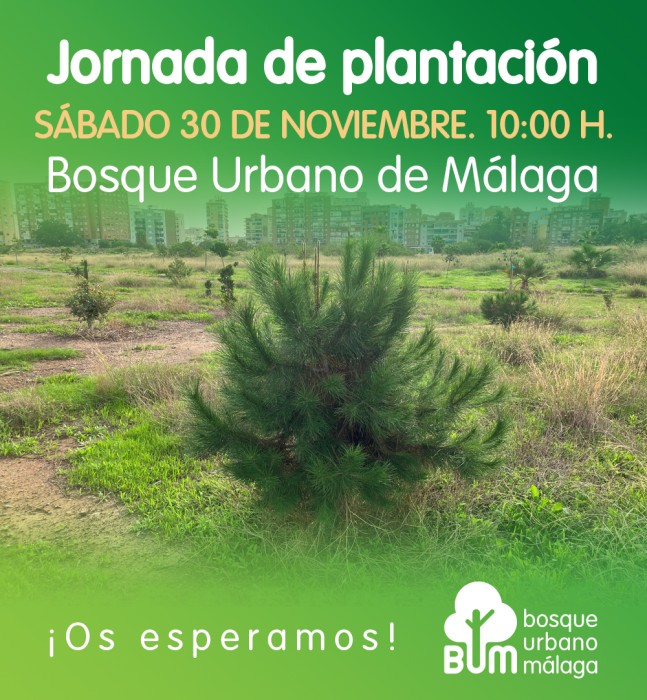 Bosque Urbano Málaga - plantación - 30 noviembre