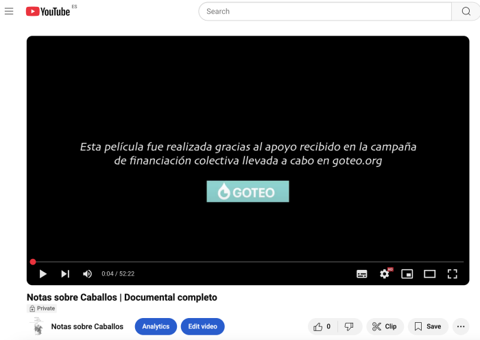 ¡Documental completo sale a la luz!
