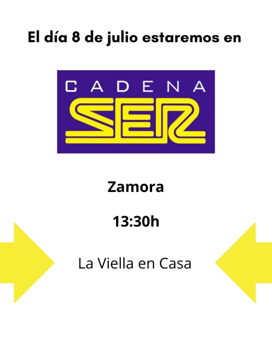 Hoy estamos en Cadena Ser Zamora