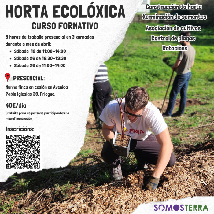 Curso de horta ecolóxica: con descontos ás persoas colaboradoras da campaña!